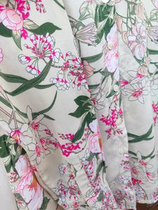 Floral Cut Shoulder Tshirt