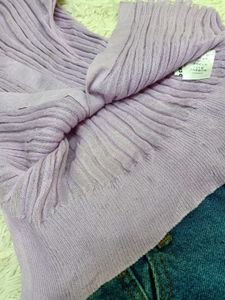 Lightweight Lilac Knit Cardigan