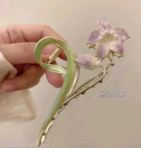Elegant Floral Hair Claw Clip