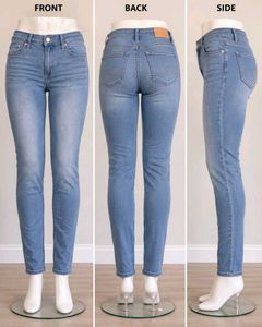 Classic Light Wash Denim Jeans