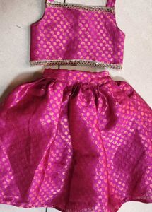 Festive Pink Lehenga Choli Set