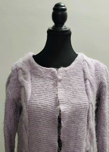 Lavender Knit Cardigan