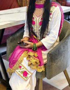 Kurta Set with Pink Embroidery
