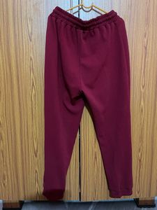 Dark red/Maroon Jogger Style trousers