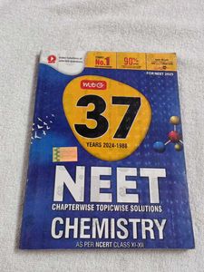NEET Chemistry 37 Years Solutions