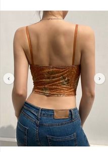 y2k Vintage Floral Lace Trim Crop Top