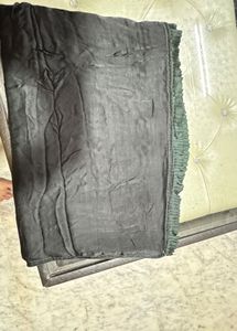 Black Pure Georgette Saree