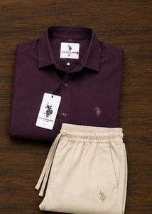 COMBO 🔥🔥 US POLO SHIRT &amp; STAIGHT FIT PANT SET