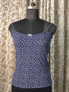 Cute Navy Floral Camisole Top
