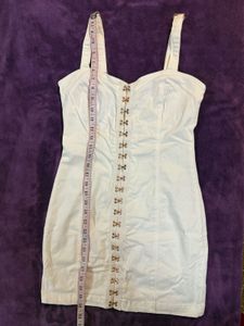 FOREVER 21 White Denim Dress