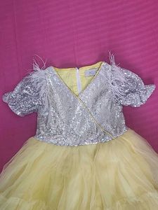 Sparkly Sequins Feather Dress