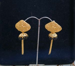 Gold-tone Jhumka Earrings