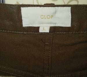 CLOP leather look Wide Leg Pants