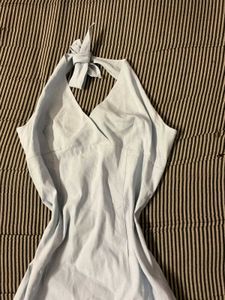 Light Blue Halter Sundress