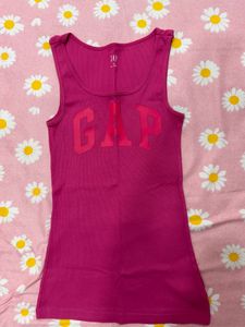 (XS) GAP Pink Ribbed Tank Top