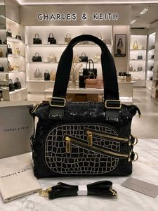 Charles &amp; Keith INSPIRED Black Sequin Handbag