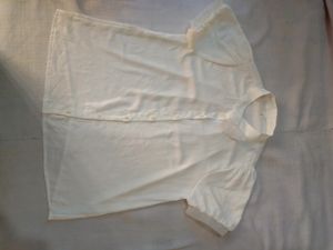 Korean White Elegant Top