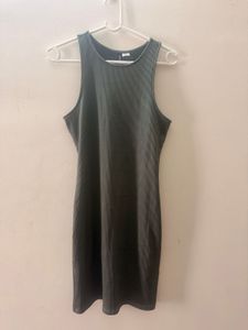 Olive Green Sleeveless Bodycon Dress