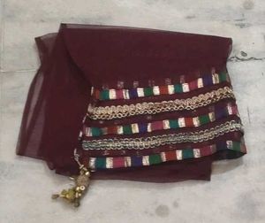 Green &amp; Maroon Salwar Kameez Suit