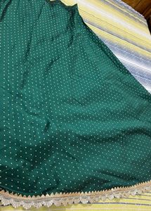 Elegant Green - Peach Lehnga