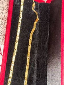 Gold Plated Chain 22 carat for men no colour fade