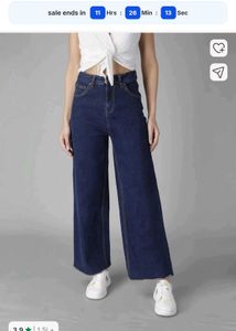 kotty Straight Fit High rise blue jeans