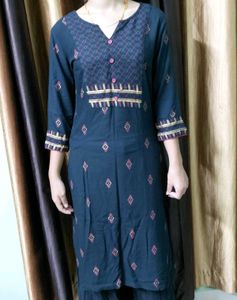 BLACK CLASSY WEAR KURTA