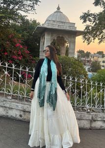 Navratri special Bohemian Tiered Maxi Skirt