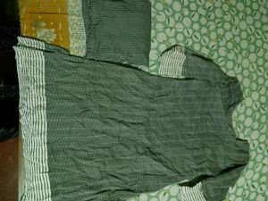 Stylish Grey Striped Kurta