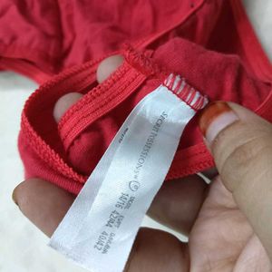 Red Thong ⚛️Panty with Bow Detail