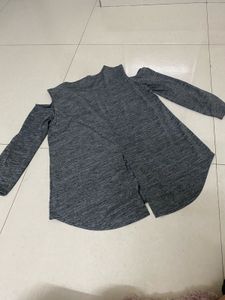 Chic Cold Shoulder Long Sleeve Top