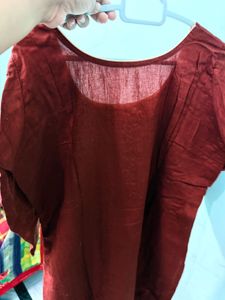Embroidered Brown Dupatta