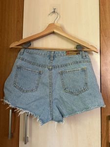 Distressed Denim Shorts