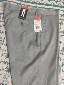 Light Grey Tailored Fit Trousers