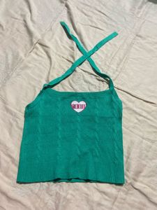 Cute Green Halter Top
