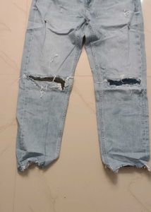 Distressed Light Wash Jeans