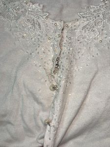 Elegant White Lace Cardigan