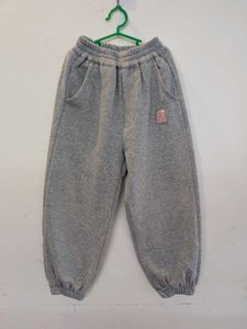Grey Joggers with Bear Patch