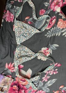 Floral Print Bikini Top