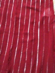 Elegant Red Kurta with black border size m