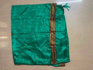 Beautiful Emerald Green Embroidered Saree