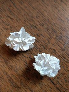 White Flower Earrings