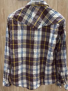 Spykar Men's Plaid Long Sleeve Shirt