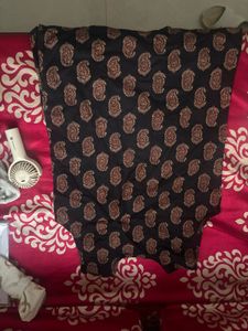 Stylish Black Paisley Print Kurta