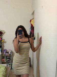 Striped Bodycon Mini Dress