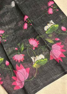 soft Mul Cotton Saree with Bp