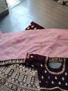 Elegant Velvet Lehenga Choli Set