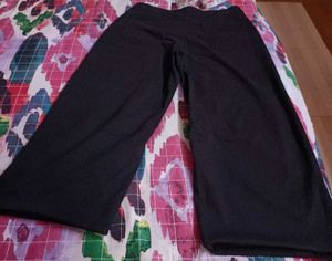 Black Wide-Leg bellbootm Pants