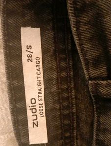 Dark Wash Cargo Jeans