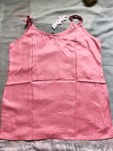 Pink Embroidered Cotton Kurta